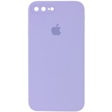 Чехол Silicone Case Square Full Camera Protective (AA) для Apple iPhone 7 plus / 8 plus (5.5") – Сиреневый