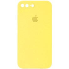Чехол Silicone Case Square Full Camera Protective (AA) для Apple iPhone 7 plus / 8 plus (5.5") – Желтый