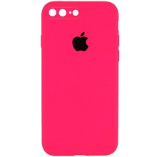 Чехол Silicone Case Square Full Camera Protective (AA) для Apple iPhone 7 plus / 8 plus (5.5") – Розовый