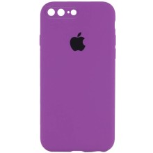 Чехол Silicone Case Square Full Camera Protective (AA) для Apple iPhone 7 plus / 8 plus (5.5") – Фиолетовый