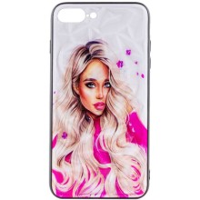 TPU+PC чохол Prisma Ladies для Apple iPhone 7 plus / 8 plus (5.5") (Pink)