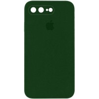 Чехол Silicone Case Square Full Camera Protective (AA) для Apple iPhone 7 plus / 8 plus (5.5") – Зеленый