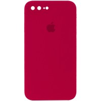 Чехол Silicone Case Square Full Camera Protective (AA) для Apple iPhone 7 plus / 8 plus (5.5") – Красный