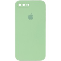 Чехол Silicone Case Square Full Camera Protective (AA) для Apple iPhone 7 plus / 8 plus (5.5") – Мятный
