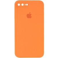 Чехол Silicone Case Square Full Camera Protective (AA) для Apple iPhone 7 plus / 8 plus (5.5") – Оранжевый