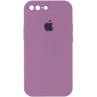 Чехол Silicone Case Square Full Camera Protective (AA) для Apple iPhone 7 plus / 8 plus (5.5") – Лиловый