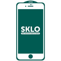 Захисне скло SKLO 5D (тех.пак) для Apple iPhone 7 plus / 8 plus (5.5") – Білий