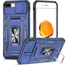 Ударостійкий чохол Camshield Army Ring для Apple iPhone 7 plus / 8 plus (5.5") (Синій)