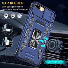 Ударопрочный чехол Camshield Army Ring для Apple iPhone 7 plus / 8 plus (5.5") – Синий