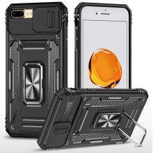 Ударостійкий чохол Camshield Army Ring для Apple iPhone 7 plus / 8 plus (5.5") – Чорний