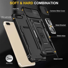 Ударостійкий чохол Camshield Army Ring для Apple iPhone 7 plus / 8 plus (5.5") – Чорний