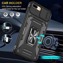 Ударостійкий чохол Camshield Army Ring для Apple iPhone 7 plus / 8 plus (5.5") – Чорний