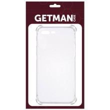 TPU чехол GETMAN Ease logo усиленные углы для Apple iPhone 7 plus / 8 plus (5.5") – Бесцветный (прозрачный)