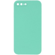 Silicone Case Square Full Camera Protective (AA) NOLOGO для Apple iPhone 7 plus / 8 plus (5.5") – Бірюзовий