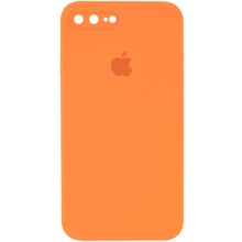 Чохол Silicone Case Square Full Camera Protective (AA) для Apple iPhone 7 plus / 8 plus (5.5") – Помаранчевий