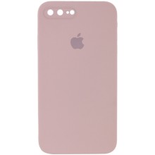 Чохол Silicone Case Square Full Camera Protective (AA) для Apple iPhone 7 plus / 8 plus (5.5") – Рожевий