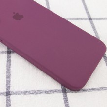 Чохол Silicone Case Square Full Camera Protective (AA) для Apple iPhone 7 plus / 8 plus (5.5") – Бордовий