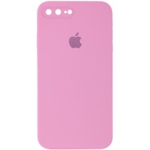 Чохол Silicone Case Square Full Camera Protective (AA) для Apple iPhone 7 plus / 8 plus (5.5") – Рожевий