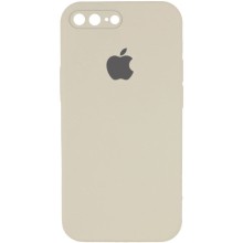 Чохол Silicone Case Square Full Camera Protective (AA) для Apple iPhone 7 plus / 8 plus (5.5") – Бежевий