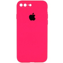 Чохол Silicone Case Square Full Camera Protective (AA) для Apple iPhone 7 plus / 8 plus (5.5") – Рожевий