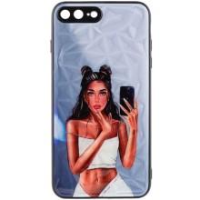 TPU+PC чохол Prisma Ladies для Apple iPhone 7 plus / 8 plus (5.5") – Bla111111ck in White