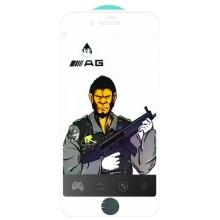 Защитное стекло 5D Anti-static Matte (тех.пак) для Apple iPhone 7 plus / 8 plus (5.5") (Белый)