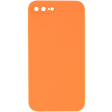 Чехол Silicone Case Square Full Camera Protective (AA) NOLOGO для Apple iPhone 7 plus/8 plus (5.5") – Оранжевый