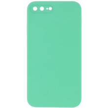 Чехол Silicone Case Square Full Camera Protective (AA) NOLOGO для Apple iPhone 7 plus/8 plus (5.5") – Зеленый