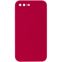 Чехол Silicone Case Square Full Camera Protective (AA) NOLOGO для Apple iPhone 7 plus/8 plus (5.5") – Красный