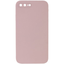 Чехол Silicone Case Square Full Camera Protective (AA) NOLOGO для Apple iPhone 7 plus/8 plus (5.5") – Розовый