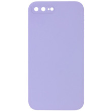 Чехол Silicone Case Square Full Camera Protective (AA) NOLOGO для Apple iPhone 7 plus/8 plus (5.5") – Сиреневый