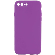 Чехол Silicone Case Square Full Camera Protective (AA) NOLOGO для Apple iPhone 7 plus/8 plus (5.5") – Фиолетовый