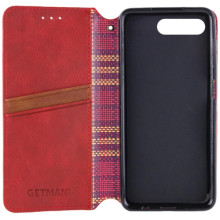 Кожаный чехол-книжка GETMAN Cubic (PU) для Apple iPhone 7 plus / 8 plus (5.5") – Красный