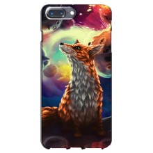 Чехлы с картинкой Лисички для iPhone 7 Plus (VPrint) (Лисица в космосе)