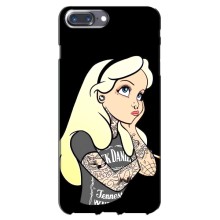 Чехол с печатью для iPhone 7 Plus - (Мода) (AlphaPrint) (Девочка в тату)