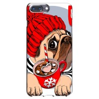 Бампер для iPhone 7 Plus с картинкой "Песики" – Грустная собака