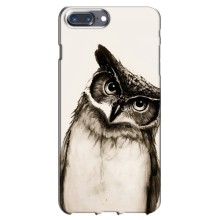 Чехол с птицами на iPhone 7 Plus (VPrint) (Сова)