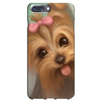 Чехол (ТПУ) Милые собачки для iPhone 7 Plus (Йоршенский терьер)
