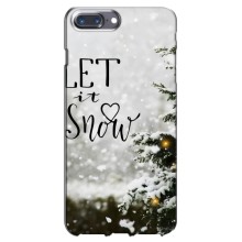 Новорічні, Святкові Чохли для iPhone 7 Plus - 2024 год (Let it snow)