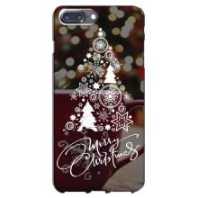 Рождественские Чехлы для iPhone 7 Plus (VPrint) (Елочка узорная)