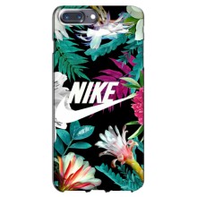 Силиконовый Чехол на iPhone 7 Plus с картинкой Nike (Цветочный Nike)