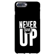 Силиконовый Чехол на iPhone 7 Plus с картинкой Nike (Never Give UP)