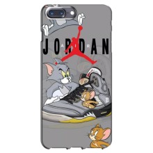 Силиконовый Чехол Nike Air Jordan на Айфон 7 Плюс (Air Jordan)