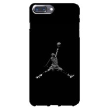 Силиконовый Чехол Nike Air Jordan на Айфон 7 Плюс (Джордан)