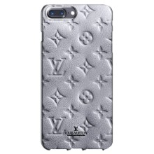 Текстурный Чехол Louis Vuitton для Айфон 7 Плюс – Белый ЛВ