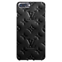 Текстурный Чехол Louis Vuitton для Айфон 7 Плюс (Черный ЛВ)