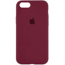 Чехол Silicone Case Full Protective (AA) для Apple iPhone 7 / 8 / SE (2020) (4.7") – Бордовый