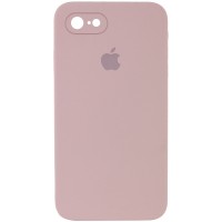 Чехол Silicone Case Square Full Camera Protective (AA) для Apple iPhone 7 / 8 / SE (2020) (4.7") – Розовый