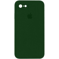 Чехол Silicone Case Square Full Camera Protective (AA) для Apple iPhone 7 / 8 / SE (2020) (4.7") – Зеленый