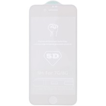 Захисне скло 5D Hard (full glue) (тех.пак) для Apple iPhone 7 / 8 / SE (2020) (4.7") – Білий